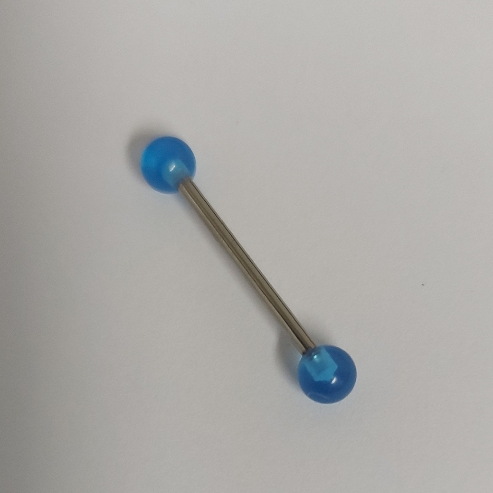 Blue Barbell Piercing Jewelry